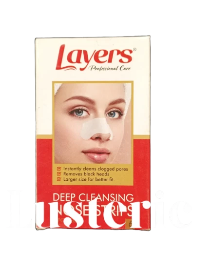 Layers Nose Strips – Deep Cleansing for Blackheads & Pore Care (Pack of 1)