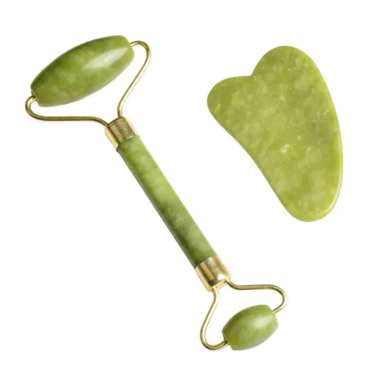 Jade Roller & Gua Sha – Natural Stone Facial Tools for Anti-Aging & Skincare