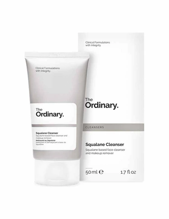 The Ordinary Squalane Cleanser 50ml – Hydrating Makeup Remover for All Skin Types